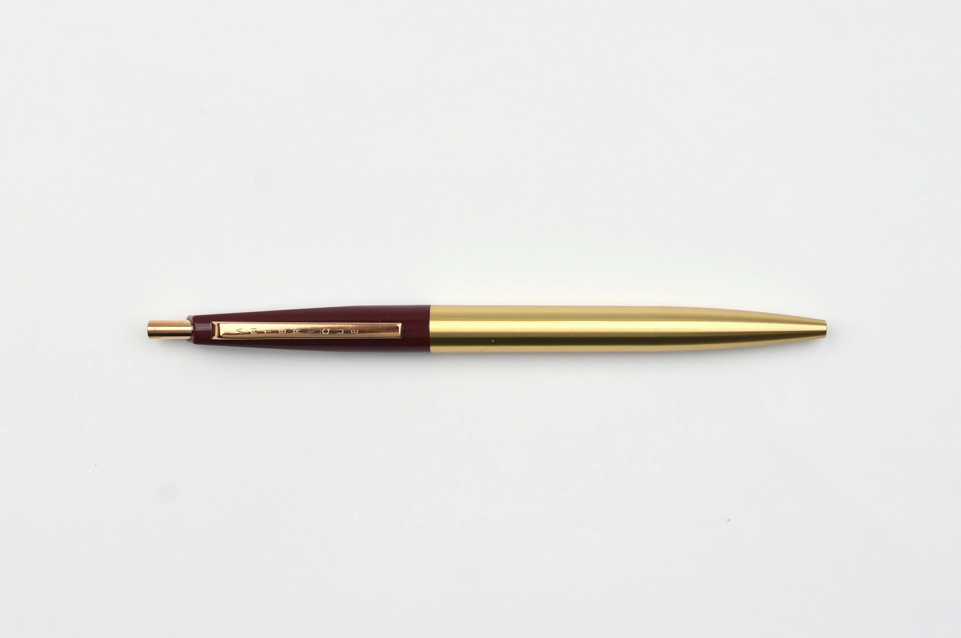 Anterique Stationers Ultra-Low Viscosity Ballpoint Pen - 0.5mm - Brass Edition - Image 4