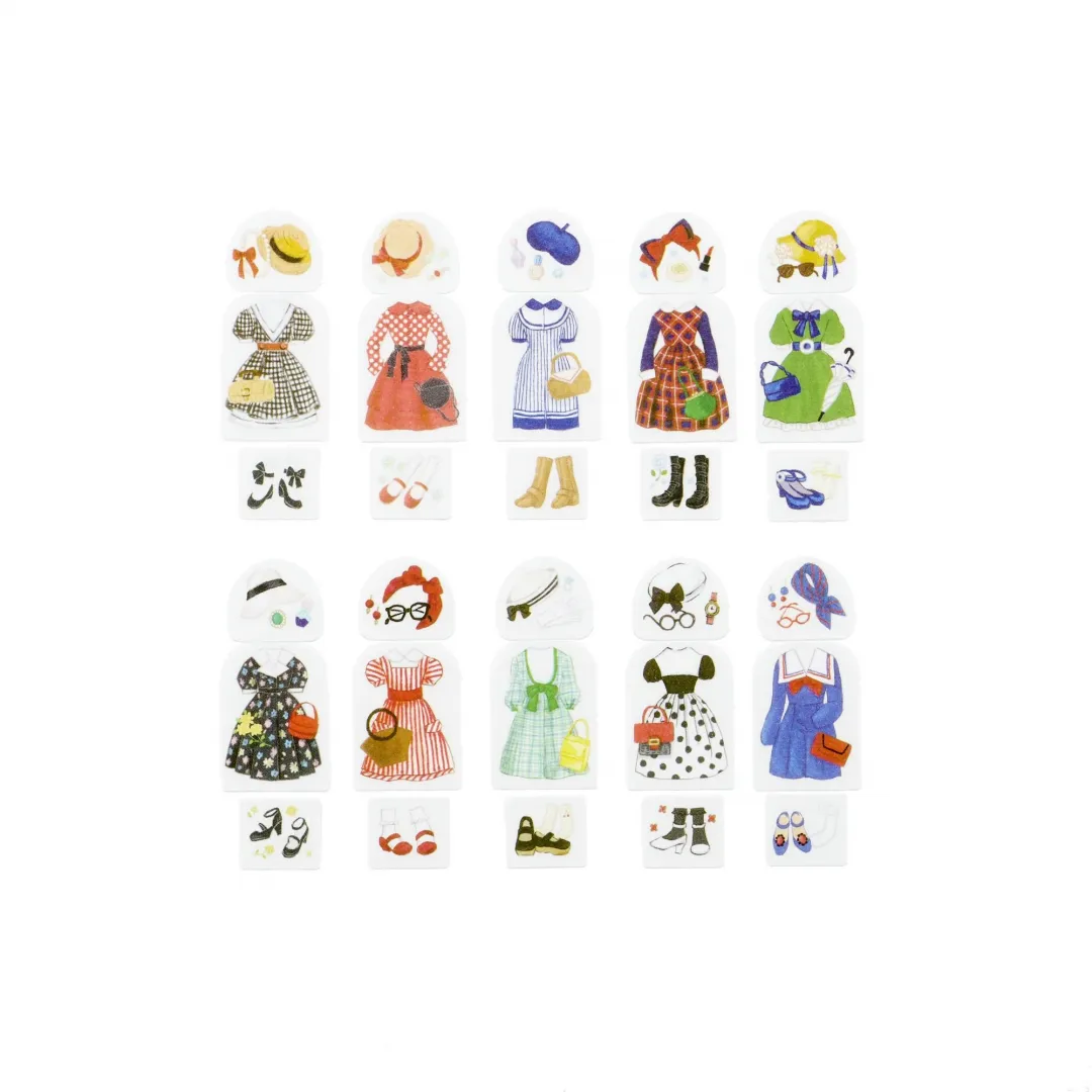 Bande Roll Sticker Set - Today's Outfit - Retro Cinema Lady (Coming Soon) - Image 3