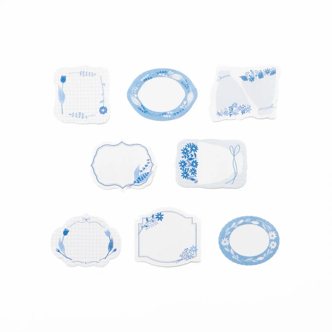 Bande - Writeable Roll Sticker - Blue Flowers (Coming Soon) - Image 3