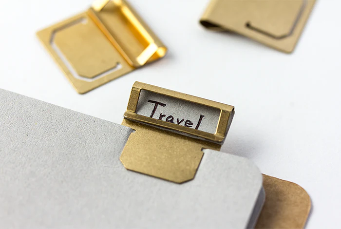 TRAVELER's Brass Index Clips - Image 3