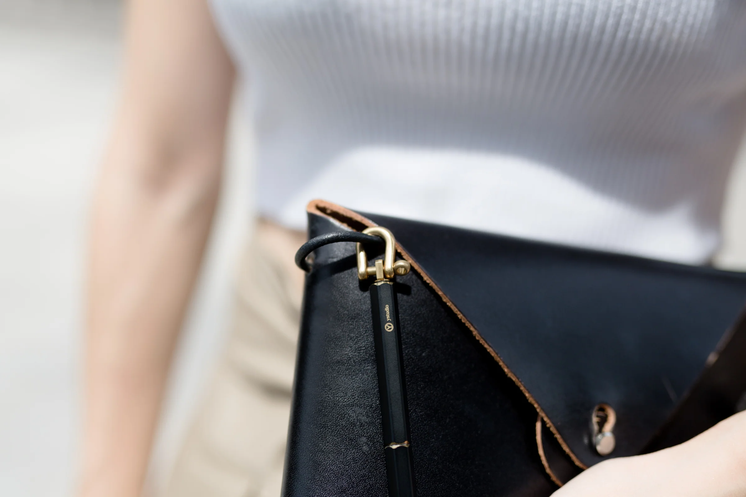 ystudio Brassing - Portable Ballpoint Pen - Black - Image 4