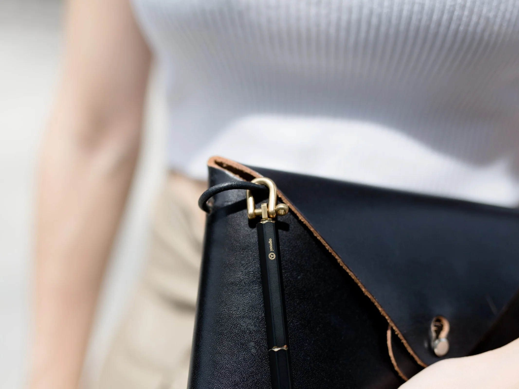 ystudio Brassing - Portable Ballpoint Pen - Red - Image 3