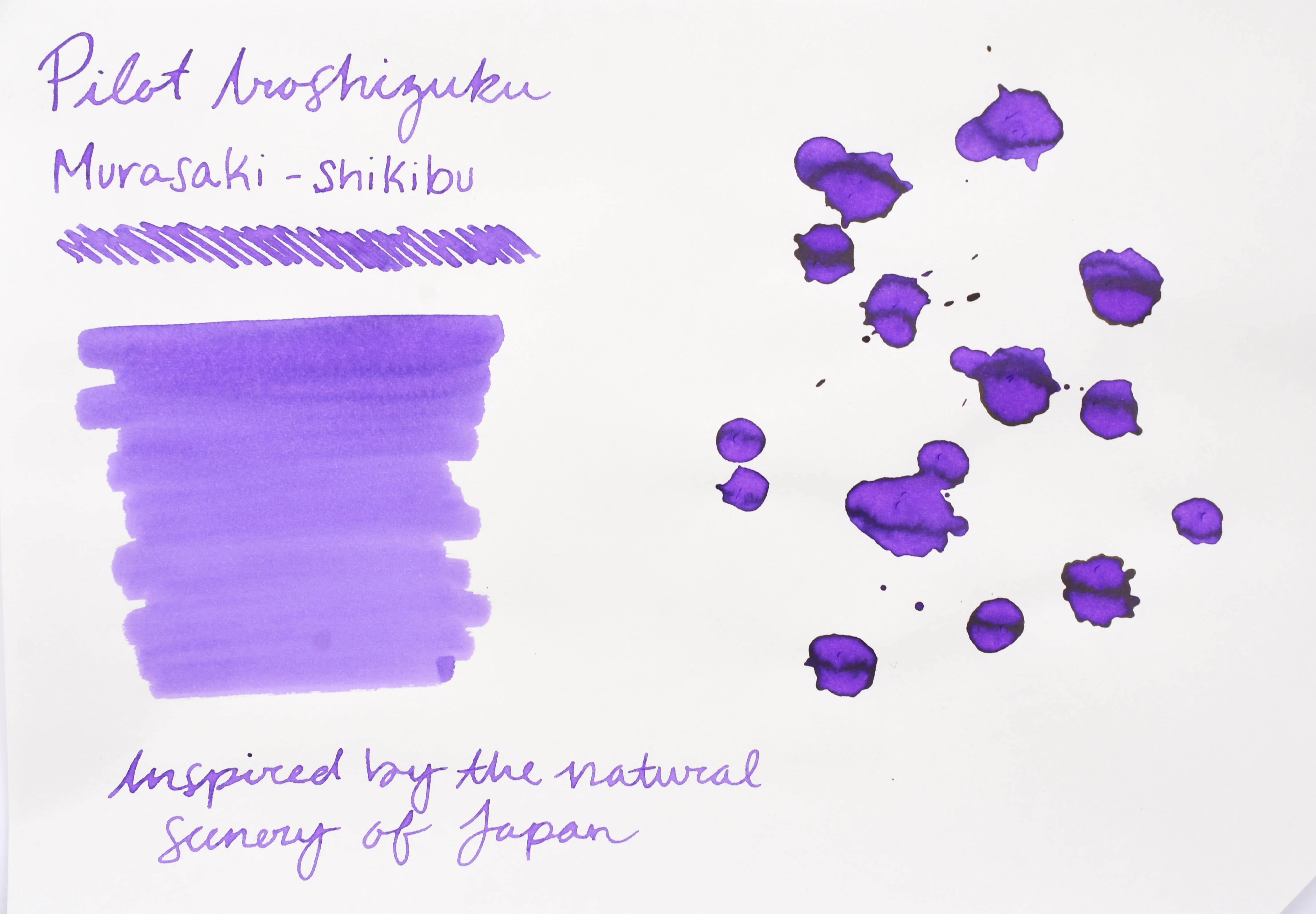 Pilot Iroshizuku Ink - Murasaki-Shikibu - 50 mL Bottle Ink - Image 3