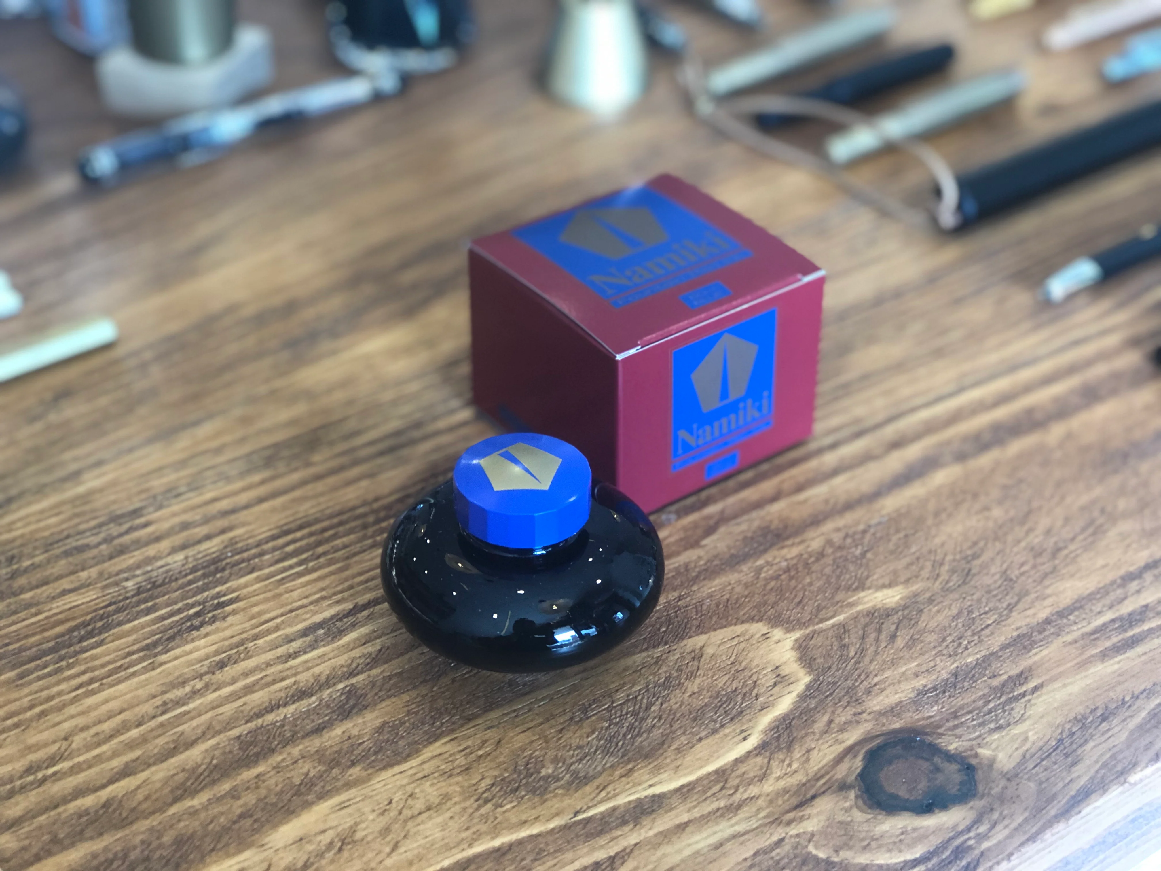 Pilot Namiki 60ml Bottled Ink - Blue - Image 3