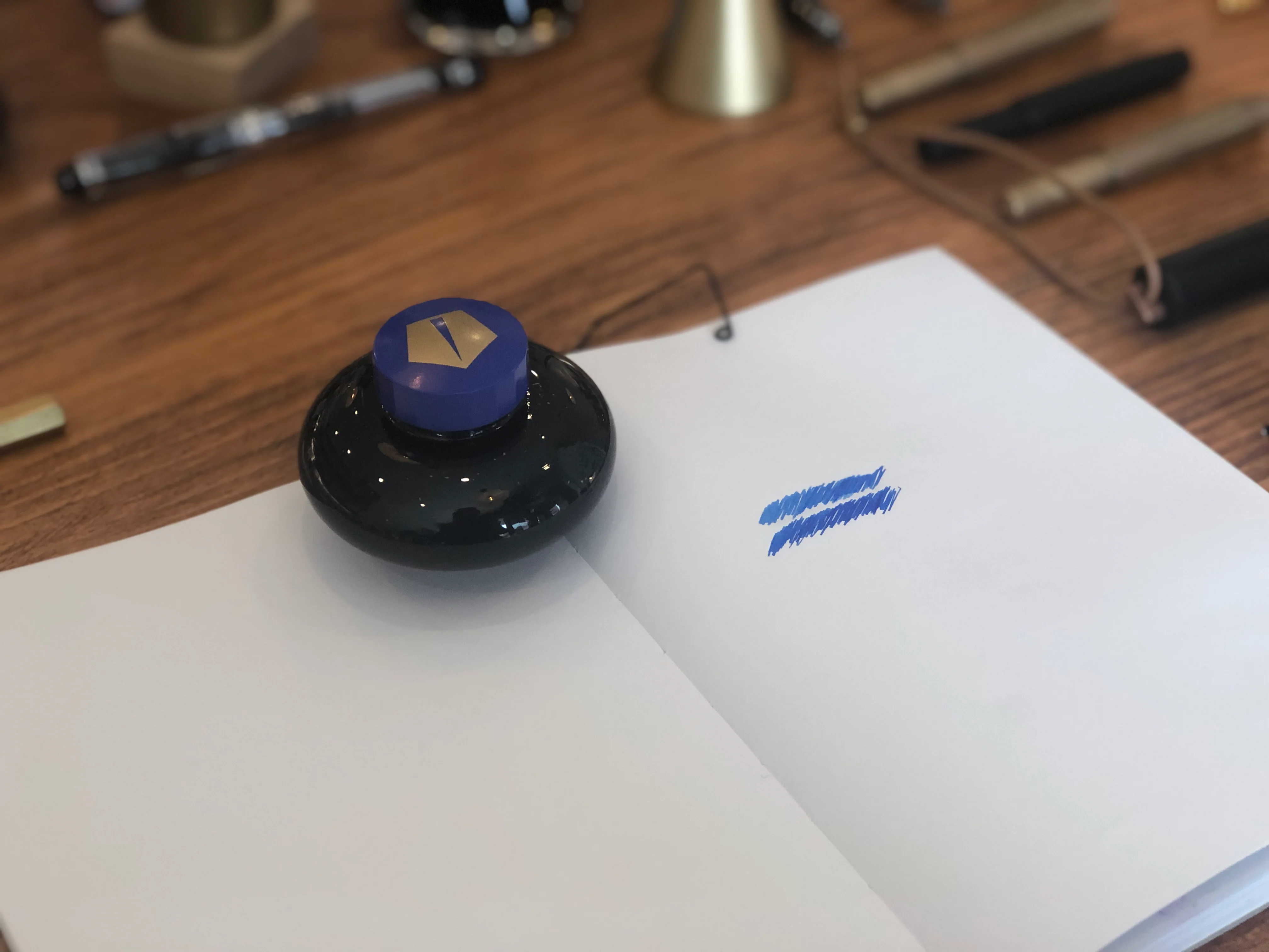 Pilot Namiki 60ml Bottled Ink - Blue - Image 4