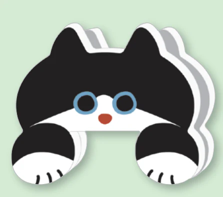 Sun-Star Jittome Die-Cut Clip - Cat (Coming Soon) - Image 3