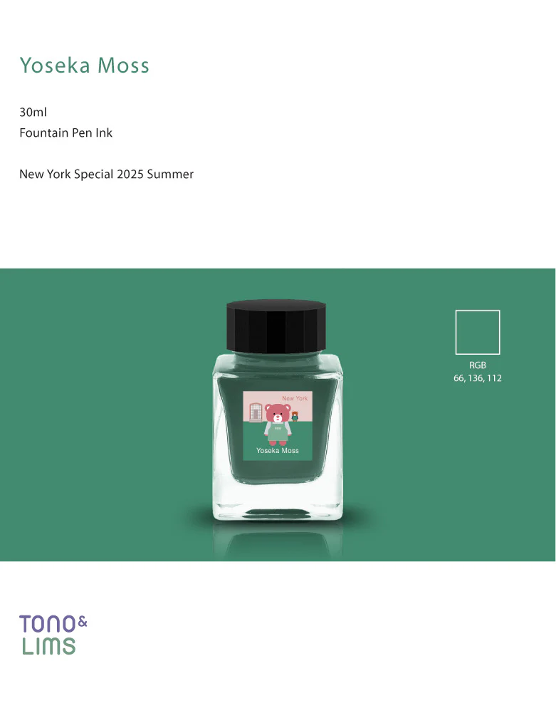 Tono & Lims Ink Bottle - A Space Walk at Yoseka - Yoseka Moss - 30ml - Limited Edition - Image 6